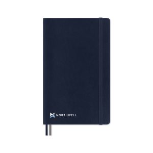 Custom Moleskine Soft Cover Ruled Large Expanded Notebook - Sapphire Blue