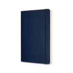 Custom Moleskine Soft Cover Ruled Large Expanded Notebook - Sapphire Blue - 4