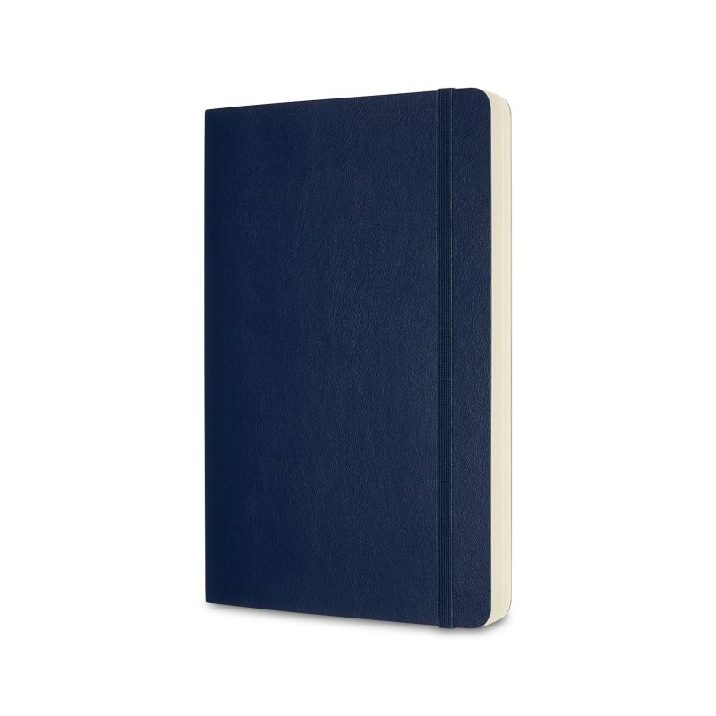 Custom Moleskine Soft Cover Ruled Large Expanded Notebook - Sapphire Blue - 4