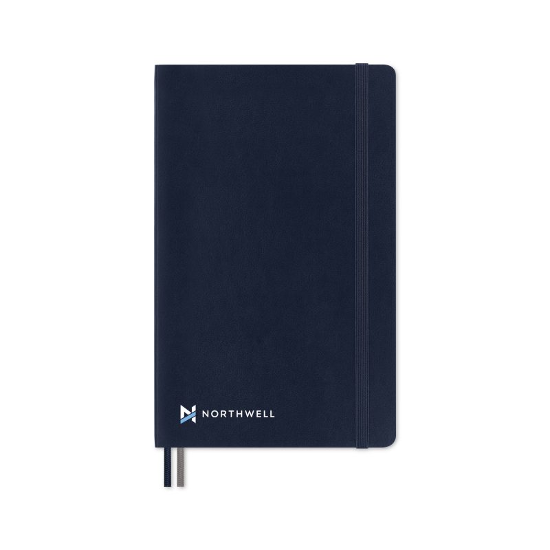 Moleskine-Soft-Cover-Ruled-Large-Expanded-Notebook-Sapphire-Blue-101276-402 Custom Moleskine Soft Cover Ruled Large Expanded Notebook - Sapphire Blue