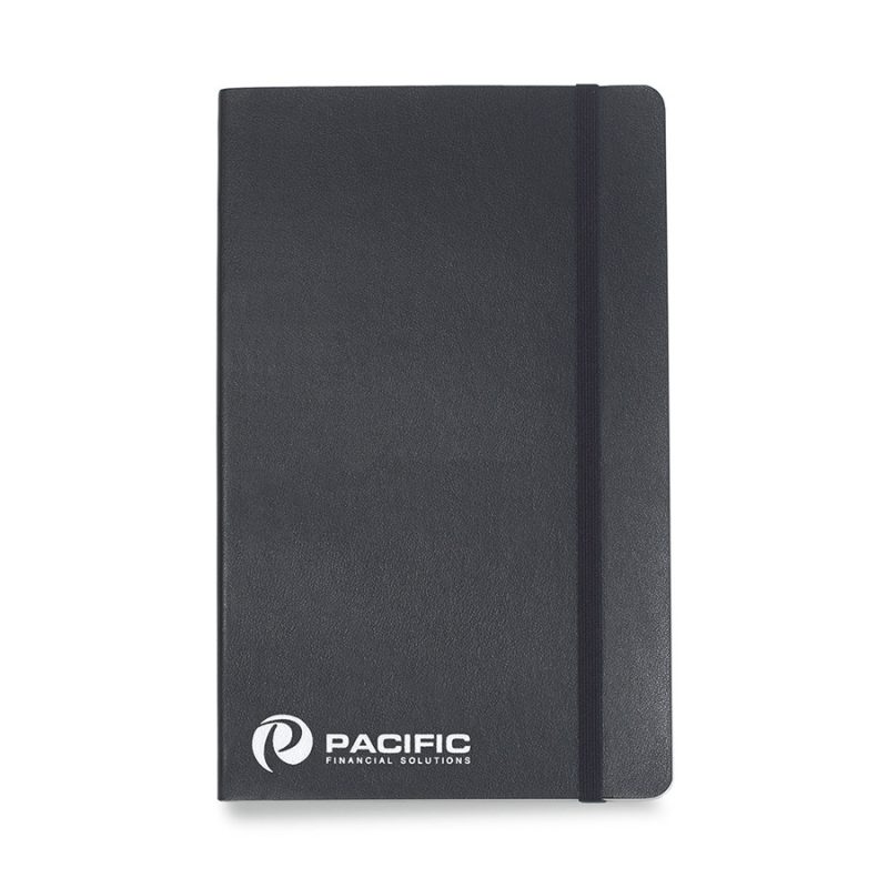 Custom Moleskine Soft Cover Ruled Large Notebook - Black - 2