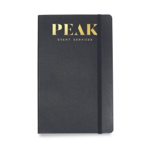 Custom Moleskine Soft Cover Ruled Large Notebook - Black