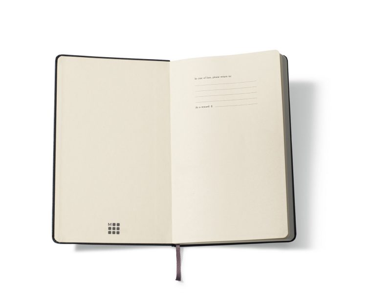 Custom Moleskine Soft Cover Ruled Large Notebook - Black - 5
