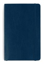 Custom Moleskine Soft Cover Ruled Large Notebook - Sapphire Blue - 1