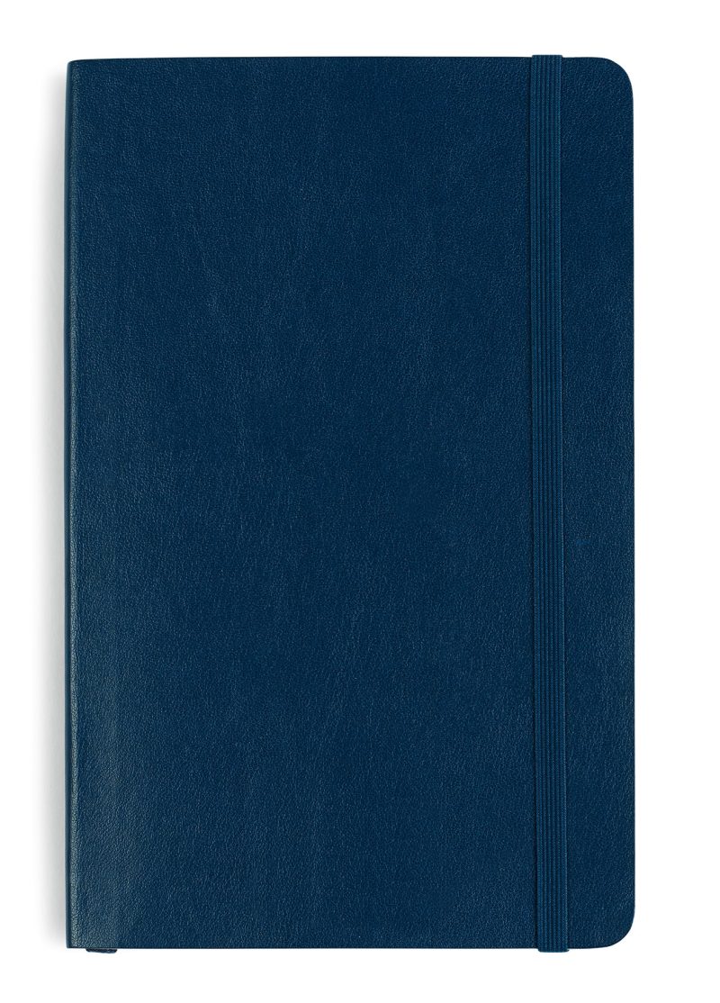 Custom Moleskine Soft Cover Ruled Large Notebook - Sapphire Blue - 1