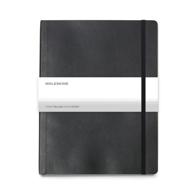 Custom Moleskine Soft Cover Ruled X-Large Notebook - Black - 3