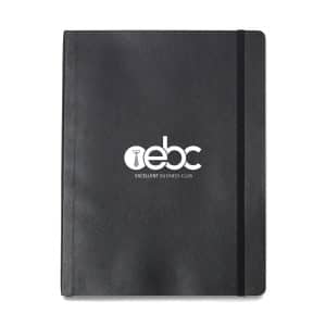 Custom Moleskine Soft Cover Ruled X-Large Notebook - Black