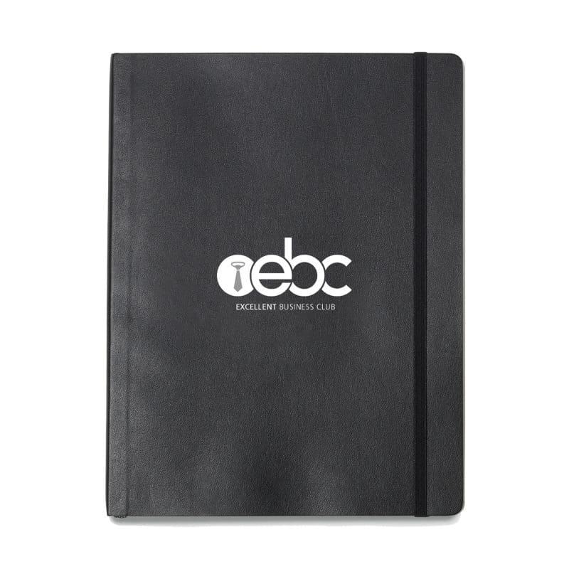 Custom Moleskine Soft Cover Ruled X-Large Notebook - Black