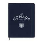 Custom Moleskine Soft Cover Ruled X-Large Notebook - Sapphire Blue