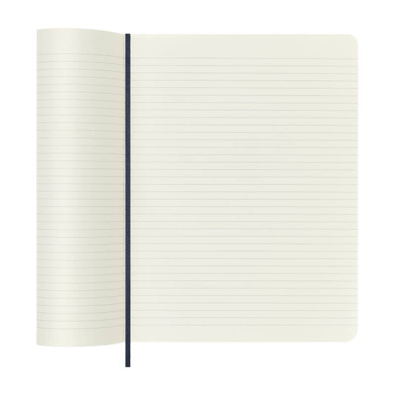 Custom Moleskine Soft Cover Ruled X-Large Notebook - Sapphire Blue - 3