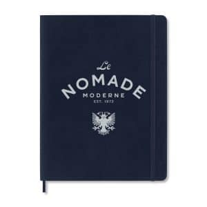 Custom Moleskine Soft Cover Ruled X-Large Notebook - Sapphire Blue