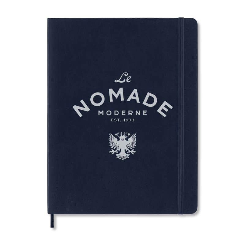 Custom Moleskine Soft Cover Ruled X-Large Notebook - Sapphire Blue