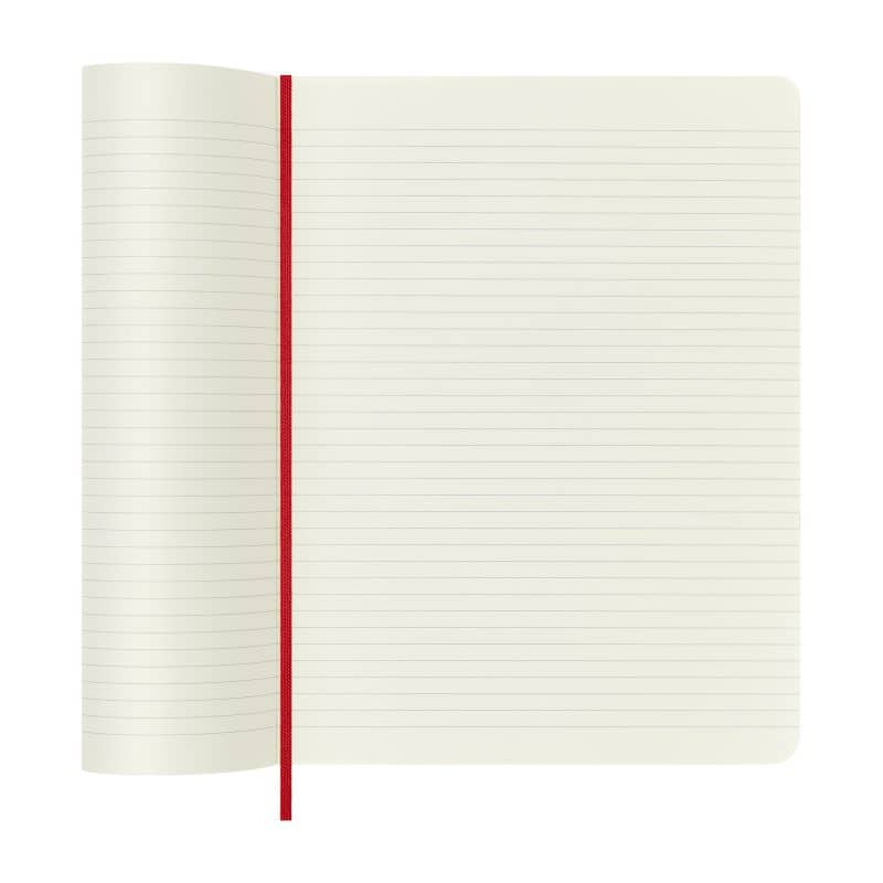 Custom Moleskine Soft Cover Ruled X-Large Notebook - Scarlet Red - 4
