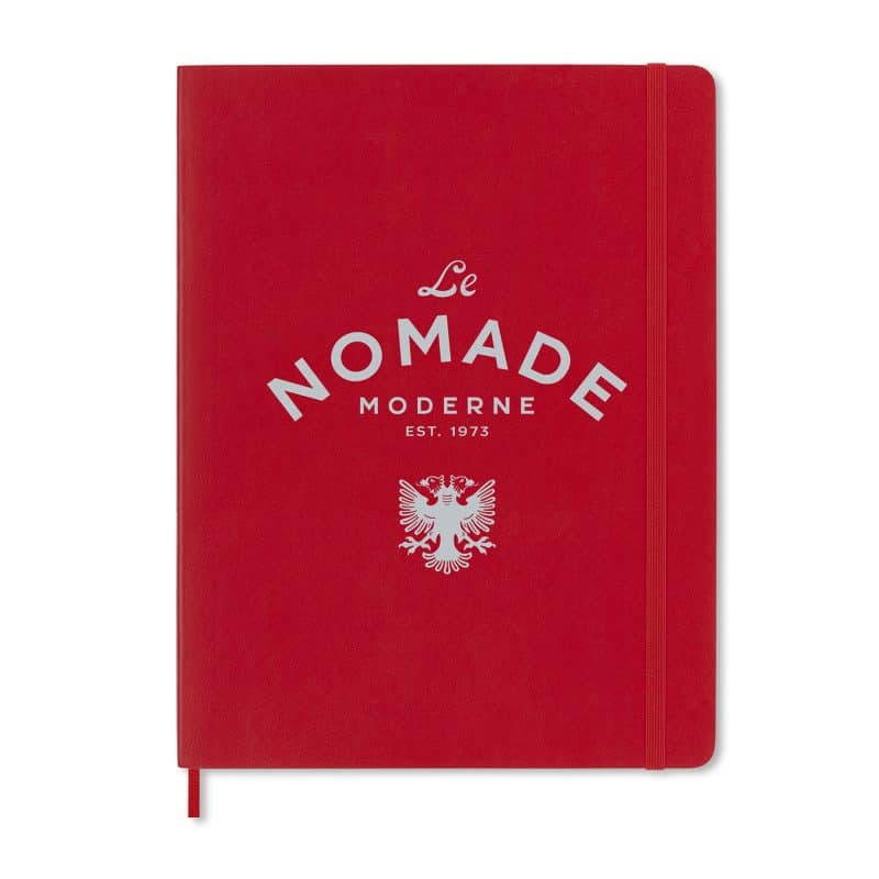 Custom Moleskine Soft Cover Ruled X-Large Notebook - Scarlet Red