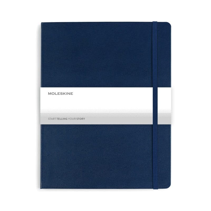 Custom Moleskine X-Large Notebook and Kaweco Pen Gift Set - Sapphire Blue - 2